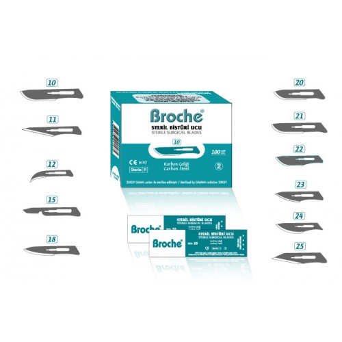 BROCHE Steril Cerrahi Bistüri Uçları