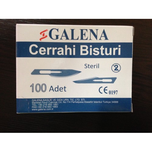 GALENA Karbon Çelik Cerrahi Bisturi Ucu